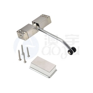 Système de sécurité Ferme-porte automatique Alliage d'aluminium Ressort automatique Intensité de ton argent <span class=keywords><strong>180</strong></span> degrés Glissières Ferme-porte - Product Image 3