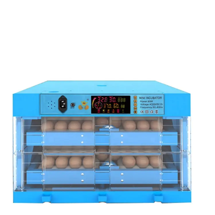 Günstiger Preis Temperatur Feuchtigkeit regler Eier inkubator 60 Eier inkubator mit Solar Power Panel und Batterie