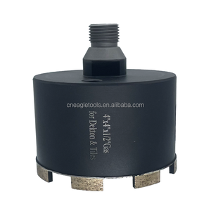 High Efficiency 100mm Crown Segment Diamond Hole <strong>Saw</strong> Continuous Rim Diamond Core Drill Bit Drilling for Dekton <strong>Concrete</strong> Marble - Product Image 1
