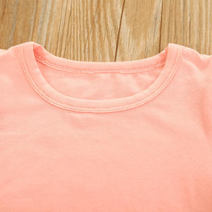 Vêtements de Pâques pour filles, ensemble 2 pièces en coton uni, haut + robe, imprimé lapin, tenues Boutique pour enfants, 2021 - Product Image 3