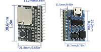JQ8400-FL MP3 Contrôle de port série Contrôle de port UART Module vocal Téléchargement USB Puce de musique