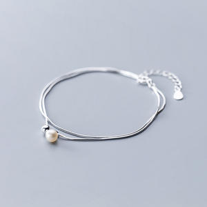 กระดิ่งรูป<span class=keywords><strong>งู</strong></span>สำหรับ925เงินสเตอร์ลิงสร้อยข้อมือนำโชคทำจากไข่มุก - Product Image 4