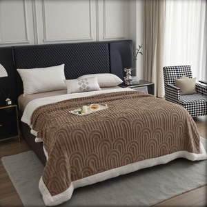 Manta de Sherpa KINGWOOD con Patrón de Arco 3D, Color Café, Envío Directo desde la UE, Disponible en Polonia - Product Image 3
