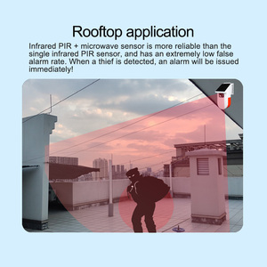 Ledeast SN942V-RF ngoài trời năng lượng mặt trời hồng ngoại không dây không thấm nước điều khiển từ xa PIR + Lò vi sóng Báo động cảm biến - Product Image 6