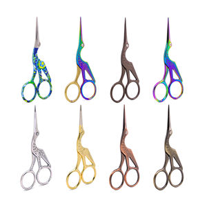 HF 新品 エコフレンドリー 94mm ヴィンテージ ステンレス製 クレーン工芸はさみ 2層構造 - Product Image 2