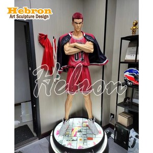 Personnalisez votre figurine d'action Anime Gk Slam Dunks grandeur nature, buste en résine de Hanamichi Sakuragi pour la décoration de la maison - Product Image 1