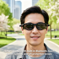 Lentes de Sol Inteligentes con Sonido Envolvente de Oreja Abierta, Control Táctil, Llamadas HD, Reproductor de Música, Resistentes al Agua para Deportes al Aire Libre