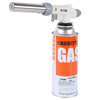 Cassette métallique moderne portable, lance-flammes à air comprimé, pistolet torche à gaz pour le camping, le barbecue, fabricant, boîte-cadeau en gros