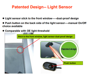 Tự động xe Đèn pha hệ thống cảm biến ánh sáng điều khiển chuyển đổi tự động ánh sáng phổ mô hình autolight - Product Image 4