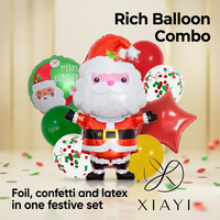 Lot de ballons gonflables personnalisés en gros pour Noël : Nouveaux ballons décoratifs en aluminium en forme de sapin et de Père Noël pour fêtes de Noël
