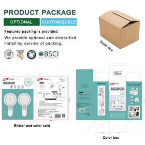 Multifunzione in plastica trasparente ventosa ventosa ganci a parete lavabo e porta gancio da cucina per <span class=keywords><strong>bagno</strong></span> - Product Image 5