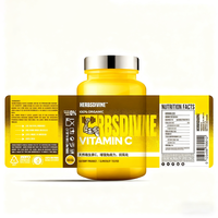 Étiquettes personnalisées en rouleau, étiquettes adhésives pour bouteilles, étiquettes en vinyle pour l'emballage de produits nutraceutiques