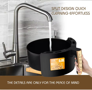 Horno freidora de aire multifuncional de 6L, máquina eléctrica para hacer pizzas, con rejillas de acero inoxidable - Product Image 5