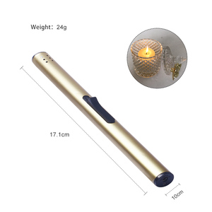 Custom Logo <strong>Candle</strong> Gas Lighters Windproof Butane <strong>Refillable</strong> Gas Torch Lighter Long <strong>Candle</strong> Lighter for Kitchen BBQ - Product Image 4