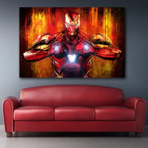 Modern Avengers Endgame Character Iron Man Thor Captain Canvas Home Decor pop canvas art artwork paintings