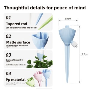 Nouvel appareil d'arrosage automatique des fleurs, technologie de filtration d'eau pour pots de fleurs et plantes succulentes - Gadget pour personne paresseuse pour la maison - Product Image 3