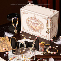 Boîte à bijoux en plastique Mobee Beautiful Starlight Radiance Treasure Zhejiang, fabrication artisanale, cadeau d'anniversaire pour filles, avec perles