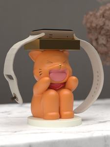 Base de Carga Decorativa para Apple Watch IWatch 8, Hecha a Mano con Resina y Pintada a Mano, con Forma de Animal y Estilo Romántico - Product Image 5