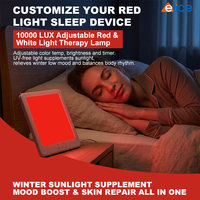 Lampu Terapi LED 10000LUX Bebas UV Merah Putih Dual Light 4 Timer Suhu Warna Dapat Diatur Laris Manis Penjualan Langsung Pabrik