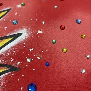 Camisetas de hombre personalizadas con apliques, efecto desgastado, lavado ácido, pedrería, vintage, cortas, con efecto descolorido por el sol y corte holgado - Product Image 3