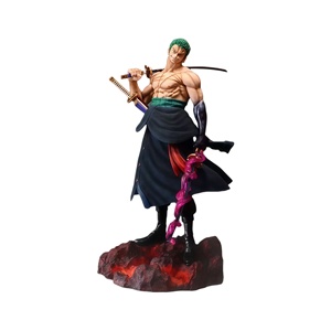Venta al por mayor: <span class=keywords><strong>Figura</strong></span> <span class=keywords><strong>de</strong></span> anime <span class=keywords><strong>de</strong></span> <span class=keywords><strong>Zoro</strong></span> con espada Enma y base <span class=keywords><strong>de</strong></span> lava, <span class=keywords><strong>de</strong></span> PVC, escala 1:24, modelo coleccionable, suministro a granel. - Product Image 1