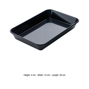 Plateau noir San 20 × 15 cm H 4 cm Araven pour aliments - Product Image 3