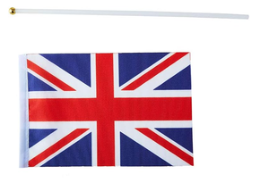 На заказ Страна 14*21 см Страна Маленькая Великобритания Национальный флаг развевающийся вручную с пластиковым шестом - Product Image 6