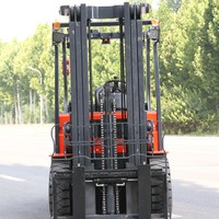 Chariot élévateur électrique à 4 roues de 3,5 tonnes, pneus solides résistants à l'usure, tension de fonctionnement de 60 V pour l'entrepôt d'usine