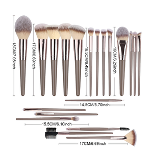 แป้งฝุ่นแบบเต็มชุด ชุดแปรงแต่งหน้า แปรงปัดแก้ม แปรงทาตาและจมูก แปรงขนนุ่ม แปรงรองพื้น อุปกรณ์เสริมความงาม - Product Image 3