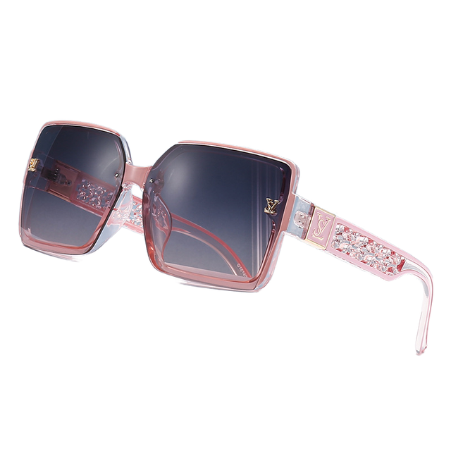 Light Luxury Anti-Ultraviolet Sunglasses New Personalized Square Frame for Women Men UV400 Lenses Fashion Sun Visor Wholesale