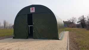 High Quality EN Standard Italian Galvanized Steel Outdoor Storage <b>Tent</b> Lightweight and Waterproof <b>for</b> Barn Use - Product Image 2