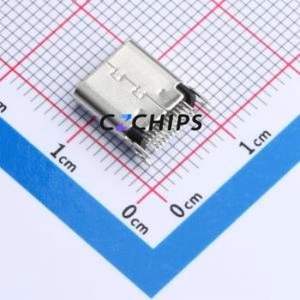 TYPE-C-G09-1JBWJ0.8-1 USB Connector SMD Connector ( Connector Type: Type-C )( Gender: Female )( Mounting Type: Clamp Plate ) - Product Image 2