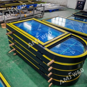 Ventana Abatible para Patio Exterior, Pintura de Fluorocarbono, Marco de Aluminio, Doble Vidrio Templado, Ventana de Doble Hoja con Arco - Product Image 3