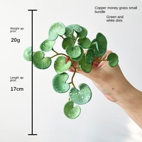 Gel doux plante charnue Mini fausses feuilles cuivre Herba Anthurium Andraeanum décoration de la maison mur de bureau artificiel vert