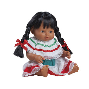 Bambola della ragazza messicana con l'abbigliamento - Product Image 1