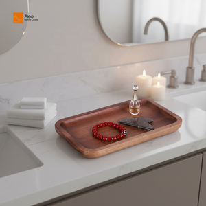 ถาดเสิร์ฟชีส ของหวาน และของว่าง ทำจากไม้มะกอกทรงสี่เหลี่ยมผืนผ้า งานแฮนด์เมด หรูหรา เป็นมิตรกับสิ่งแวดล้อม ทนทาน เหมาะสำหรับตกแต่งบ้าน - Product Image 1