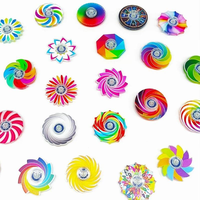 Gyroscope coloré pour les doigts, jouet anti-stress rotatif, idéal pour les cadeaux de fête pour enfants, les récompenses en classe, les cadeaux promotionnels