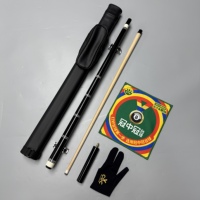 Tongkat Biliar Grosir Pabrik, Shaft Maple Solid 1/2 Split, Tip 12.5mm, Tongkat Biliar Radial Pin untuk Snooker & Biliar