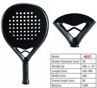 Raqueta de Pádel Personalizada con Forma de Diamante, Cara de Fibra de Carbono con Núcleo de Espuma EVA Memory Flex, Venta de Fábrica