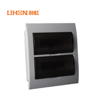 Boîtier de distribution électrique MCB TSM à deux rangées, 24 voies, entièrement en plastique ABS, IP40, 220V, montage en saillie/encastré