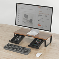 Prix d'usine avec tiroir de rangement Rehausser le support du moniteur pour une utilisation de bureau