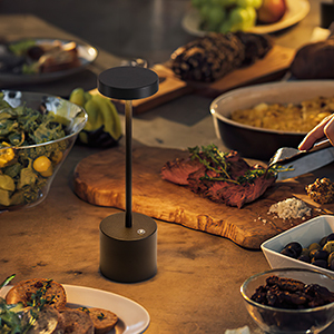 Sáng Tạo <span class=keywords><strong>LED</strong></span> Bảng Đèn Bàn Không Dây Bàn Đèn Có Thể Sạc Lại Di Động Nhà Hàng Sang Trọng Hiện Đại Lãng Mạn Bữa Ăn Tối Ánh Sáng Bảng Bàn Đèn Bàn - Product Image 4