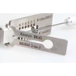 Nueva llegada SS304 2-IN-1 2 en 1 ISEO R6 Civil House Lock Opener Lock Pick Set Herramientas de cerrajería - Product Image 3
