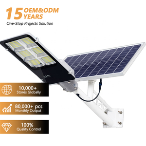 Lampione Solare <span class=keywords><strong>LED</strong></span> da Esterno IP65 Impermeabile <span class=keywords><strong>con</strong></span> Telecomando, 50W 100W 200W 300W, Illuminazione Stradale Solare Separata - Product Image 1