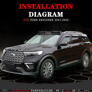 Barra de luz de techo todoterreno para coche Ford <span class=keywords><strong>Explorer</strong></span>, portaequipajes ligero, luz de aventura, gran oferta, 2021, 2022 - Product Image 6