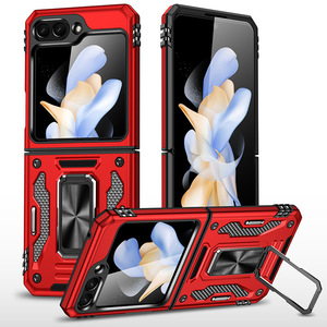 Funda protectora para teléfono Funda trasera móvil Funda blanda para <span class=keywords><strong>Samsung</strong></span> <span class=keywords><strong>Z</strong></span> <span class=keywords><strong>Flip</strong></span> 5 con anillo y soporte - Product Image 1