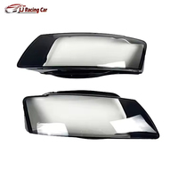 2 Pièces Coques de Phare Avant en Verre, Cache-Lentilles de Phare, Capots de Lampe pour Audi A5 2008-2010, Accessoires Auto