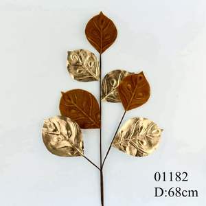 Grosir Dekorasi Pilihan Daun Buatan Campur Dekorasi Liburan dan Festival Bunga Natal - Product Image 2