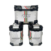 Boîte latérale de moto en alliage d'aluminium, bagage 38L, étanche, grande capacité, boîte de rangement pour voyage