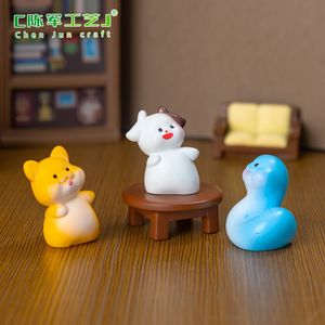 Tête inclinable Weij Landscape, 12 signes du zodiaque chinois, accessoires décoratifs DIY pour sacs surprises, mini ornement de voiture ou de bureau - Product Image 5